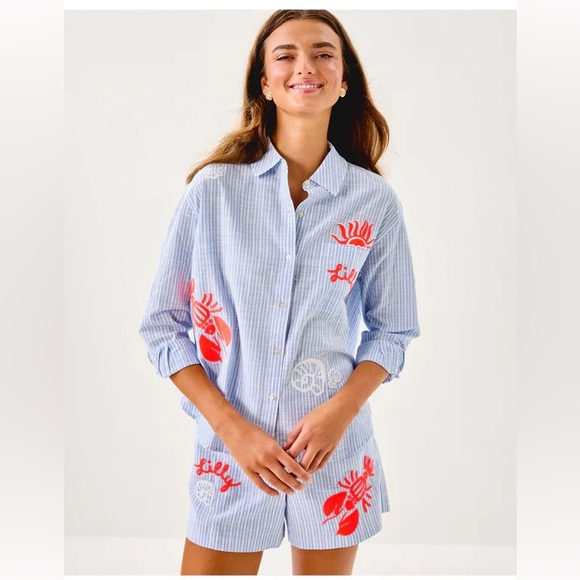 Lilly Pulitzer Tops - NWT LILLY PULITZER Bondi Button Down Shirt